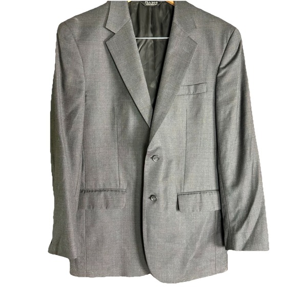 Jos. A. Bank Other - Jos A Bank Mens Sport Coat 40R Dark Gray Fine Check 100% Wool Blazer‎